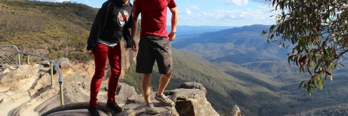 Faxen in den Blue Mountains
