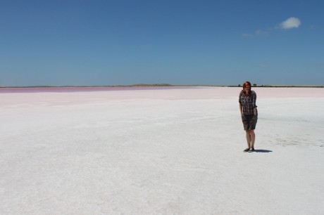 Ronja auf dem Pink Lake