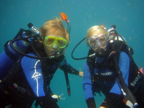 Matze und Ronja tauchen