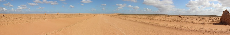 Panorama Von Coral Bay zum Cape Range NP