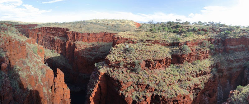 Panorama Karijini Oxer Lookout