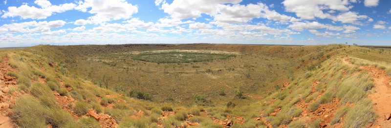 Panorama Wolfe Creek Meteorite Crater